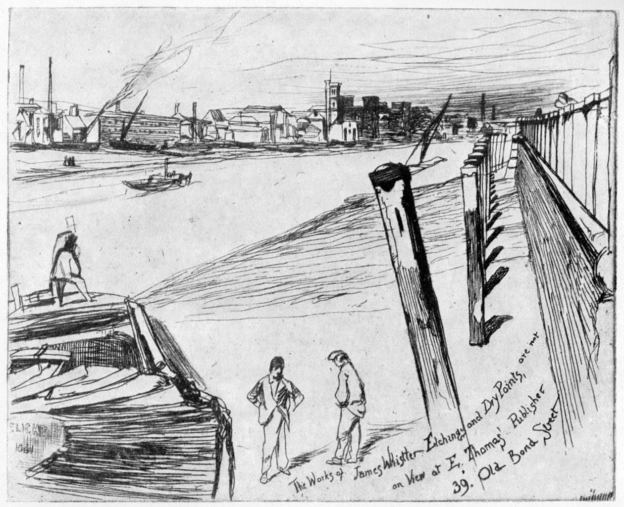 Millbank, ok. 1860 1904. autorstwa James Abbott McNeill Whistler