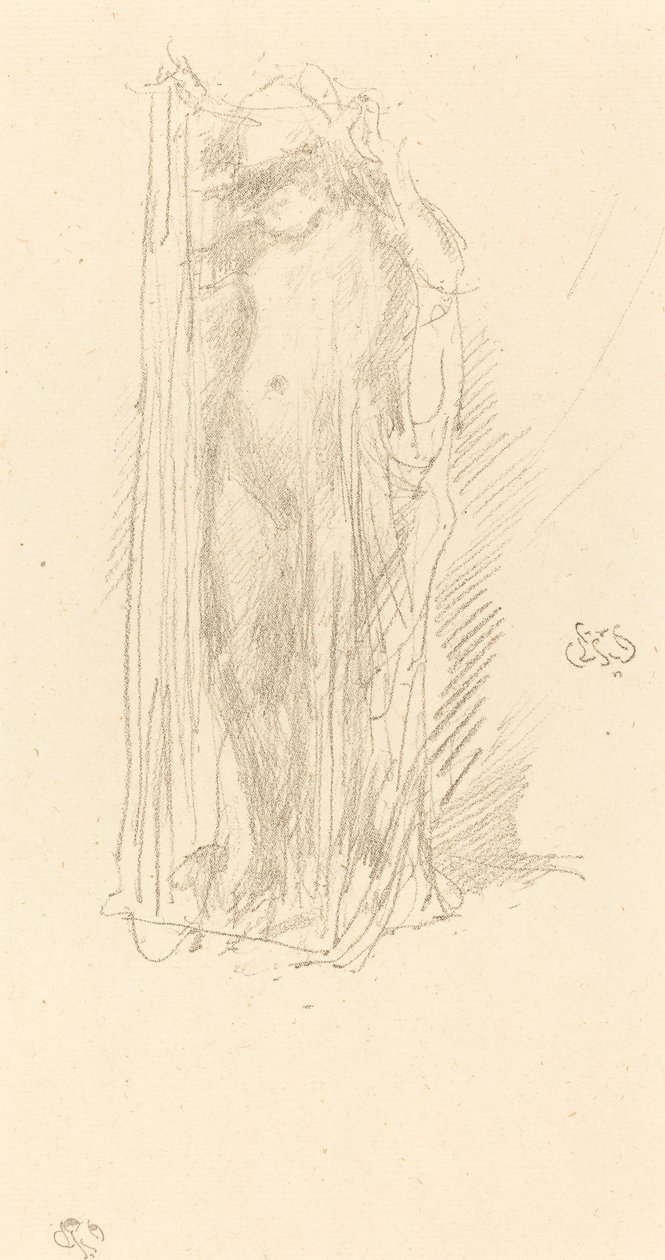 Drapowanie modelowe, c. 1889. autorstwa James Abbott McNeill Whistler