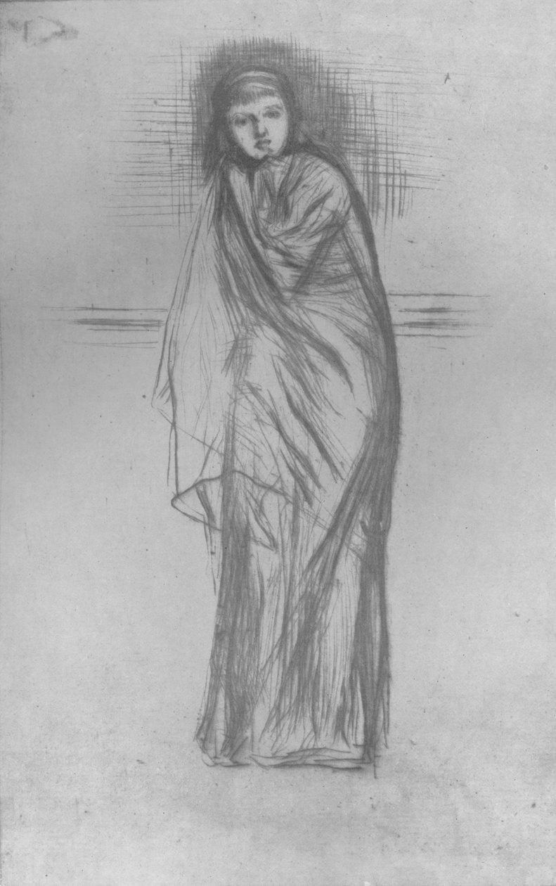 Model odpoczywający, 1870, 1904 autorstwa James Abbott McNeill Whistler