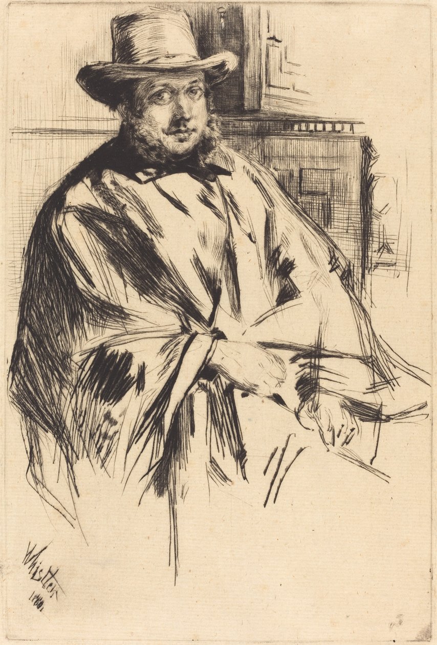 Pan Davis Pan Mann, 1860. autorstwa James Abbott McNeill Whistler