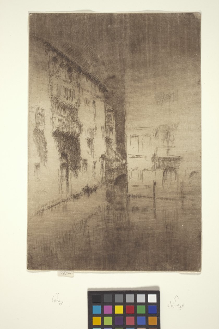 Nokturn: Pałace (akwaforta z wycieraniem ręcznym) autorstwa James Abbott McNeill Whistler