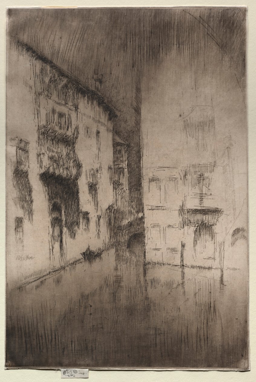 Nokturn: Pałace, 1886. autorstwa James Abbott McNeill Whistler