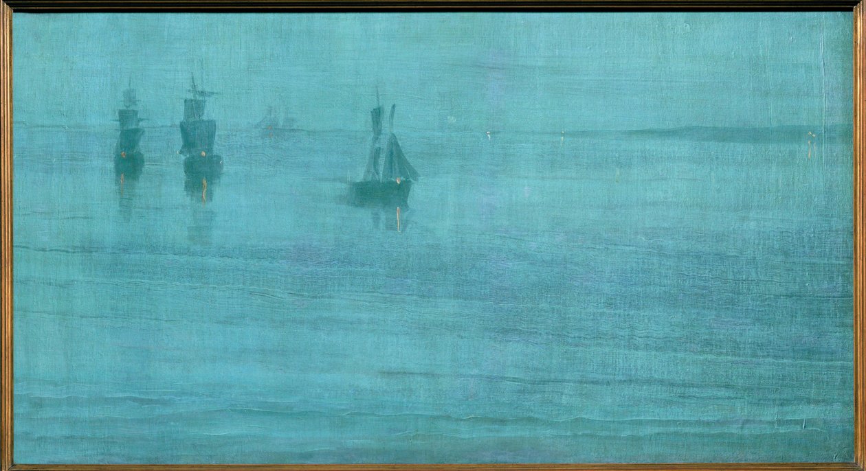 Nocturne, The Solent ... (obraz na płótnie) autorstwa James Abbott McNeill Whistler