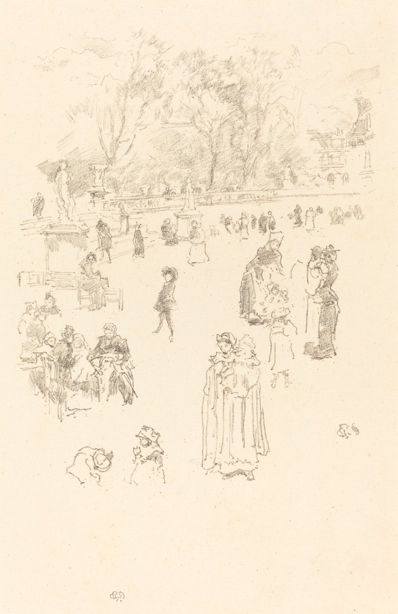 Nursemaids: Maids of Luxembourg, 1894. autorstwa James Abbott McNeill Whistler