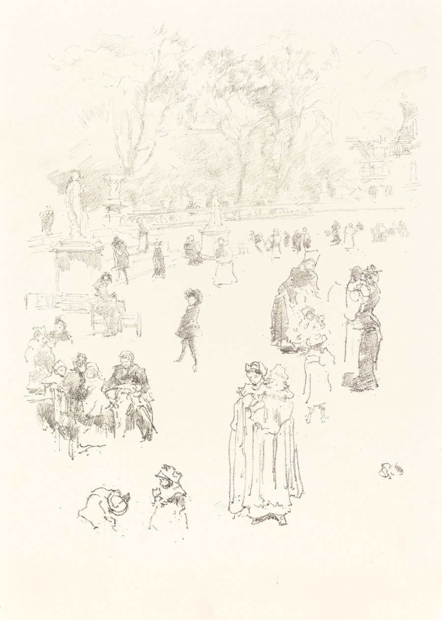 Nursemaids: Maids of Luxembourg, 1894. autorstwa James Abbott McNeill Whistler