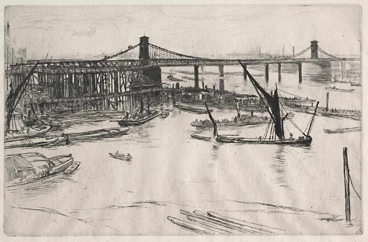 Stary Most Hungerford. autorstwa James Abbott McNeill Whistler