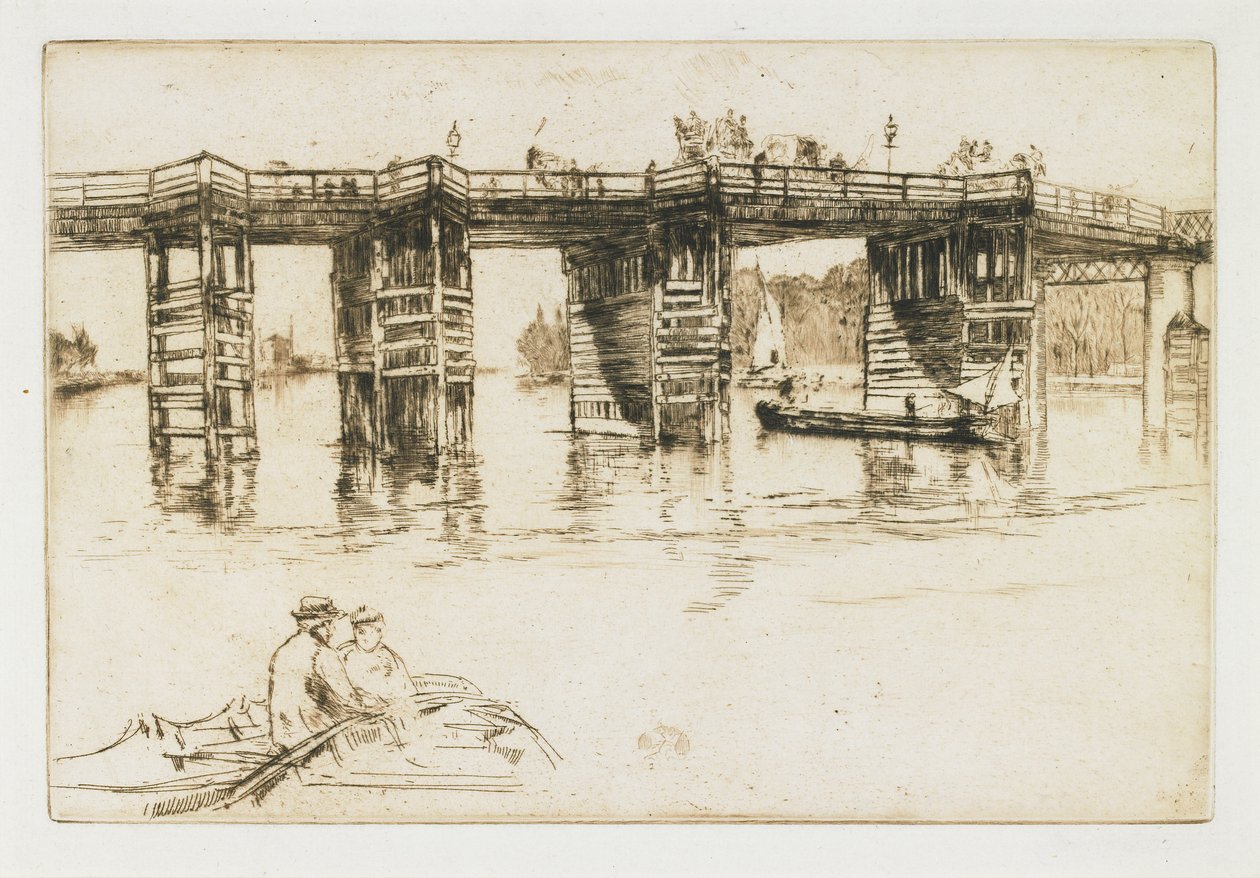 Stary most Putney autorstwa James Abbott McNeill Whistler