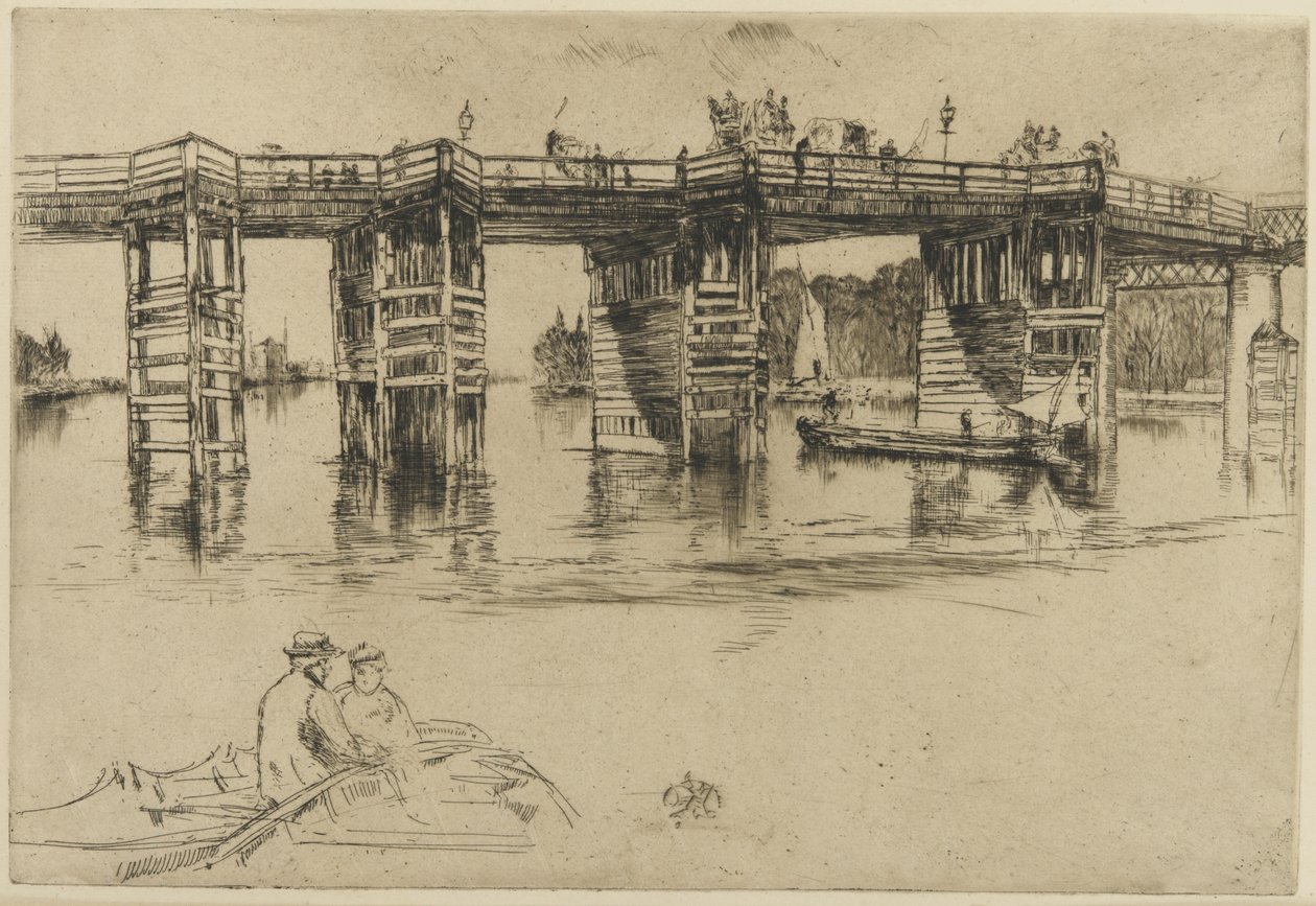 Stary most Putney autorstwa James Abbott McNeill Whistler