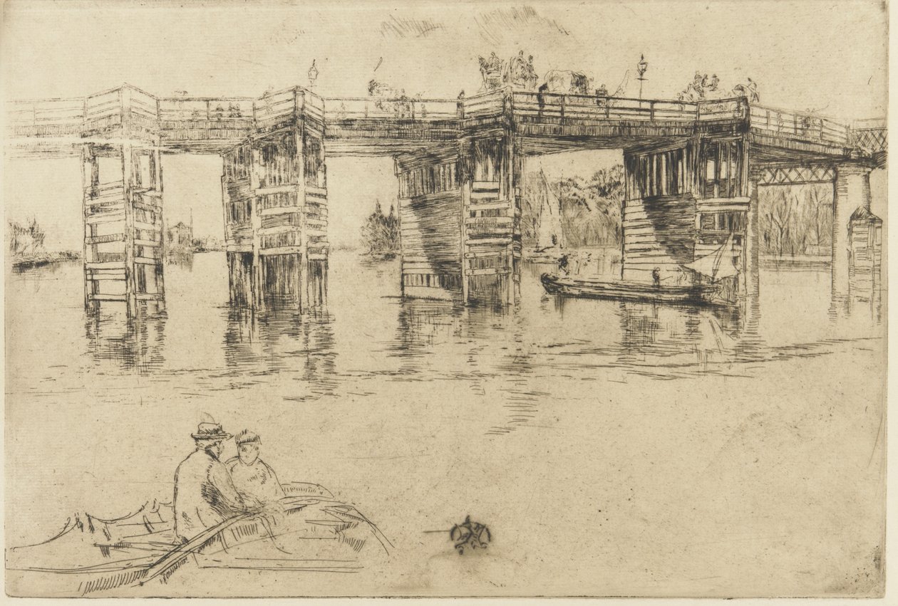 Stary most Putney autorstwa James Abbott McNeill Whistler