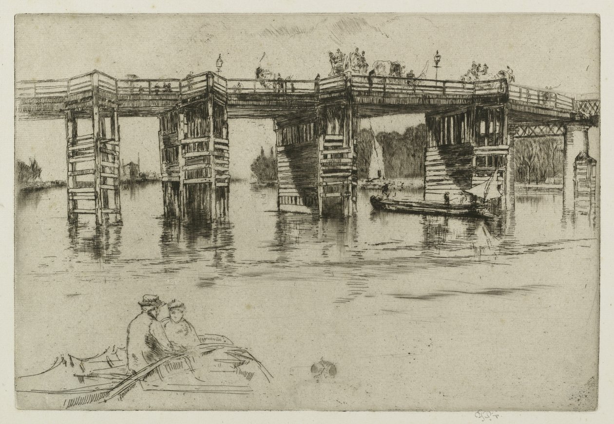 Stary most Putney autorstwa James Abbott McNeill Whistler