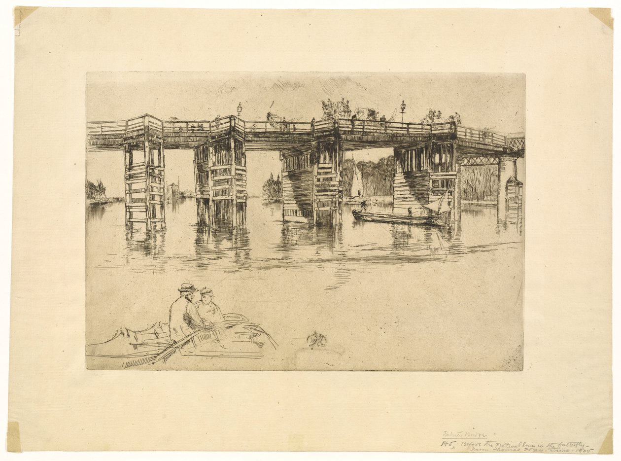Stary most Putney, 1879. autorstwa James Abbott McNeill Whistler