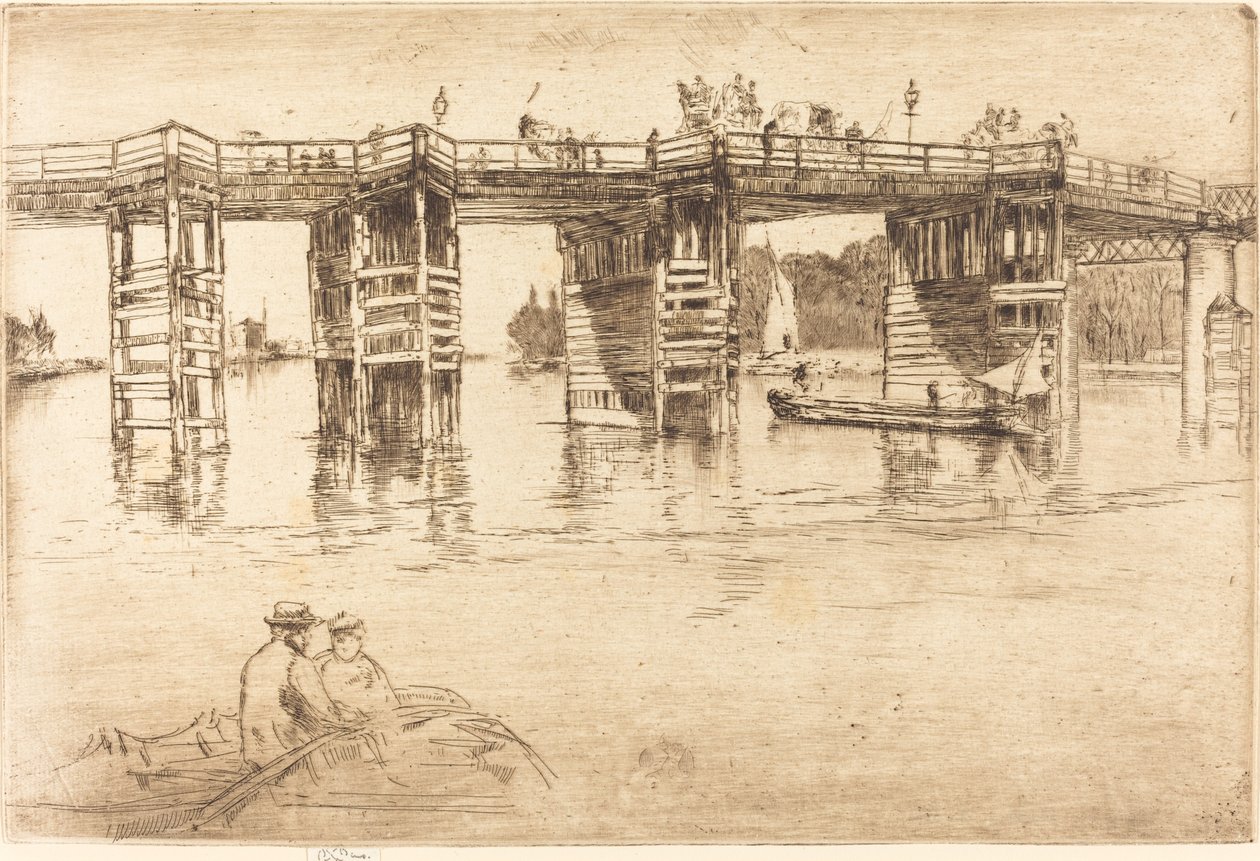 Stary most Putney, 1879. autorstwa James Abbott McNeill Whistler