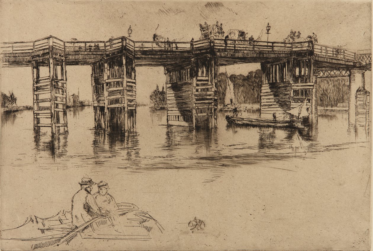 Stary most Putney, 1879. autorstwa James Abbott McNeill Whistler