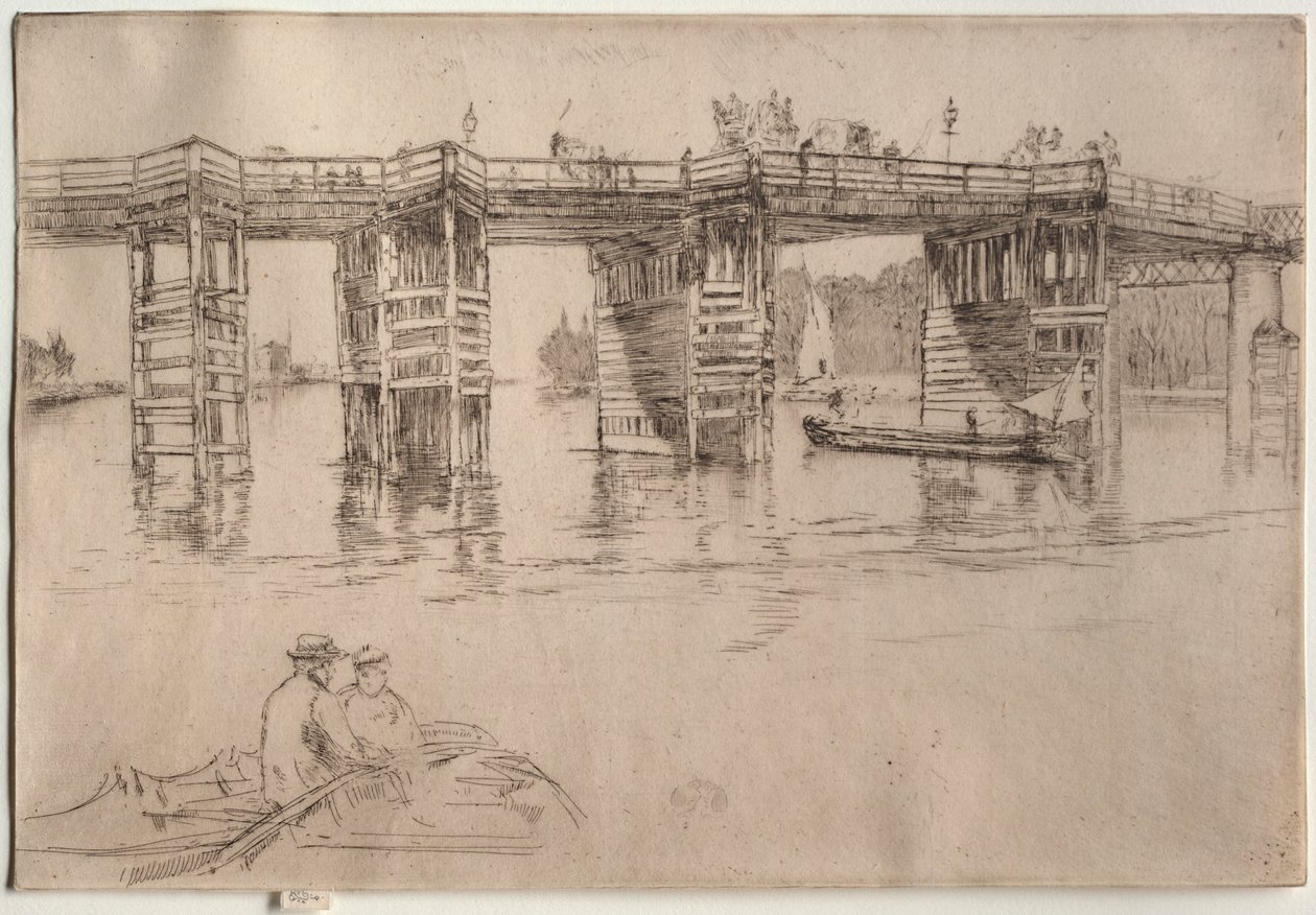 Stary most Putney, 1879. autorstwa James Abbott McNeill Whistler