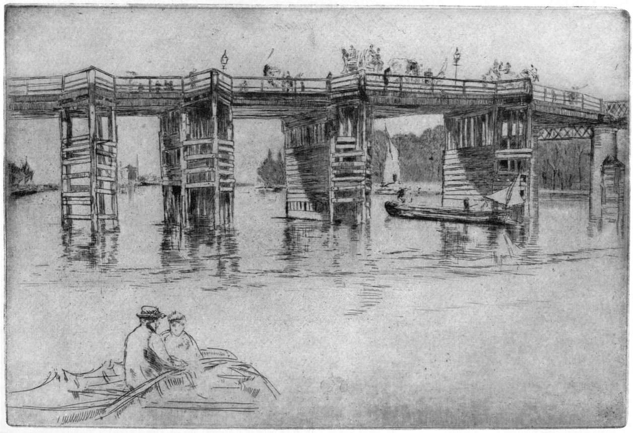 Stary most Putney, 1879 1904. autorstwa James Abbott McNeill Whistler