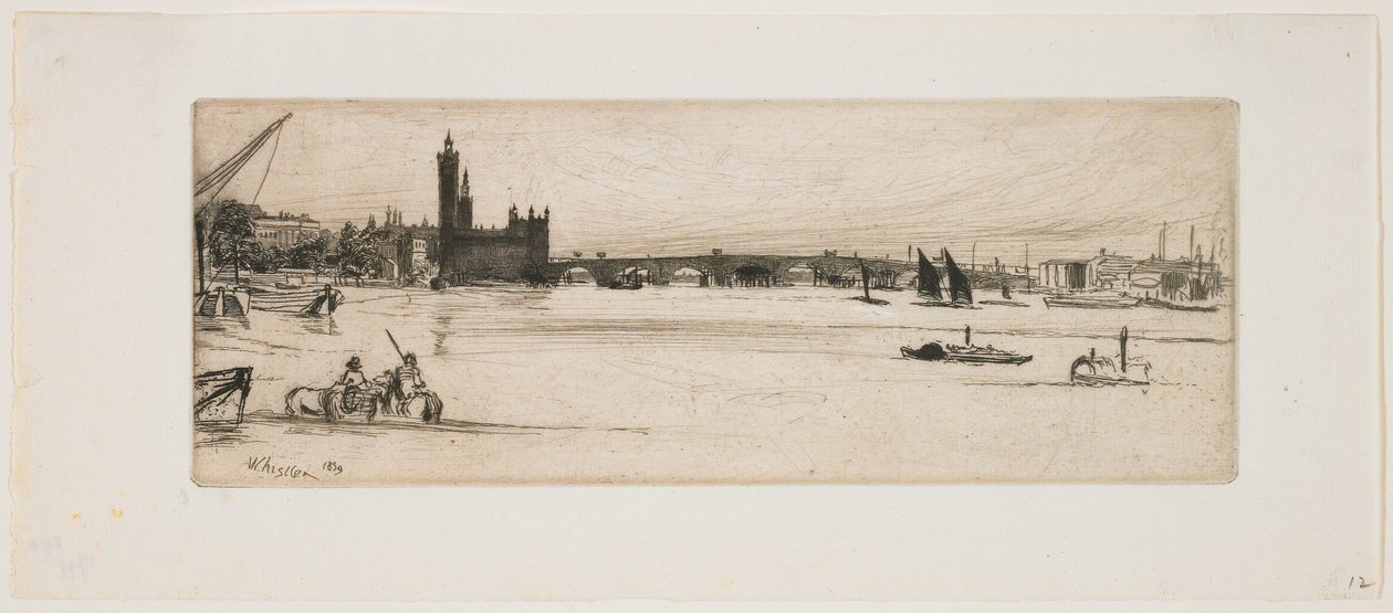 Stary most Westminsterski autorstwa James Abbott McNeill Whistler