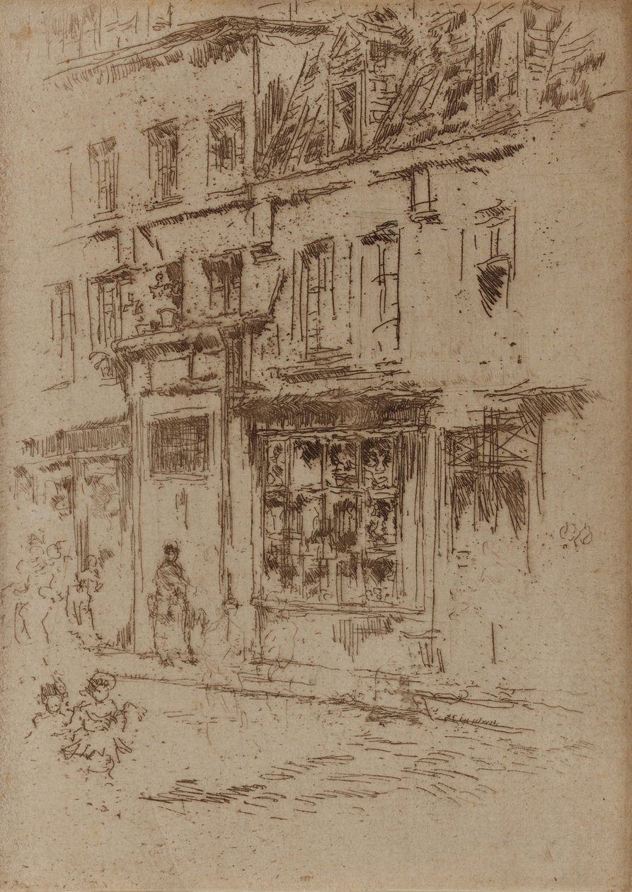 Little Butter Street, Bruksela, 1887. autorstwa James Abbott McNeill Whistler