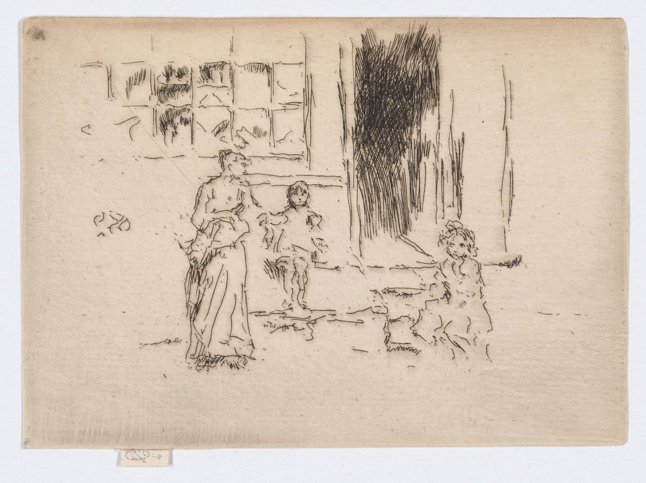 Petticoat Lane, ok. 1886-88 (akwaforta; tusz na papierze) autorstwa James Abbott McNeill Whistler