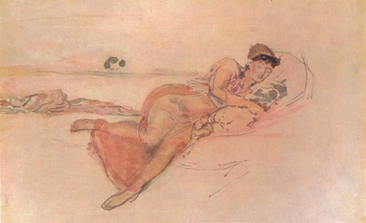 Pink and Rose, Sen matki, c1895, 1904 autorstwa James Abbott McNeill Whistler
