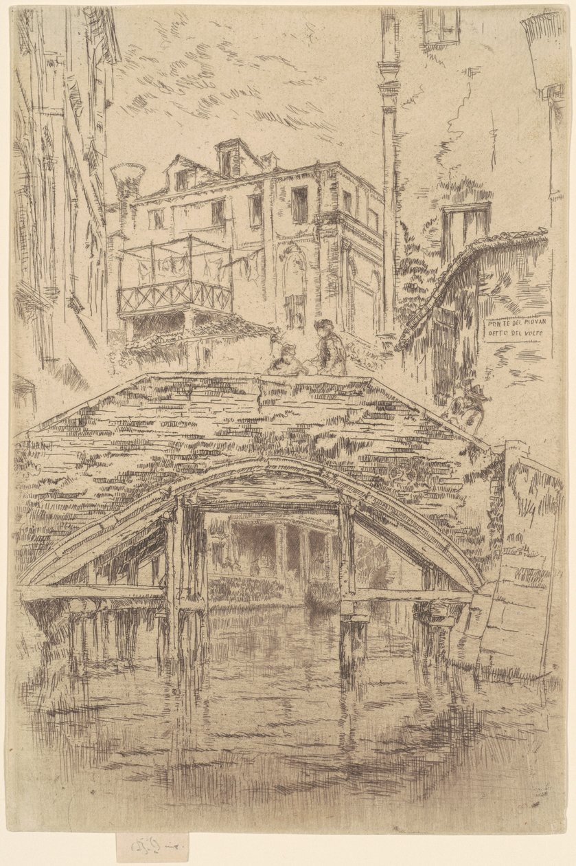 Most Piovan, 1879-1880. autorstwa James Abbott McNeill Whistler