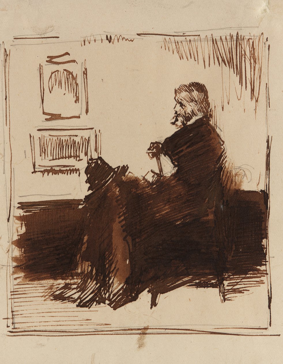 Szkic portretowy Thomasa Carlyle