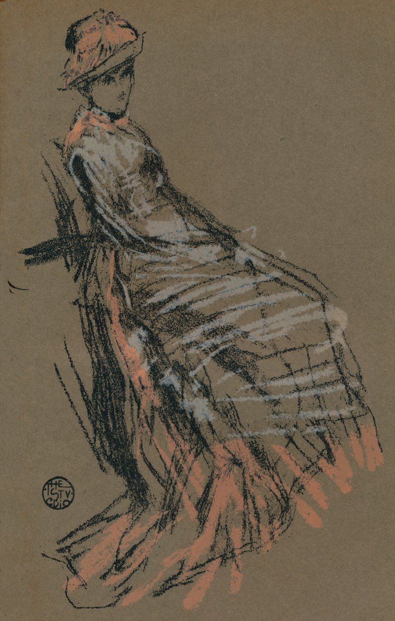 Studium portretowe w pastelach, XIX w., 1903 autorstwa James Abbott McNeill Whistler