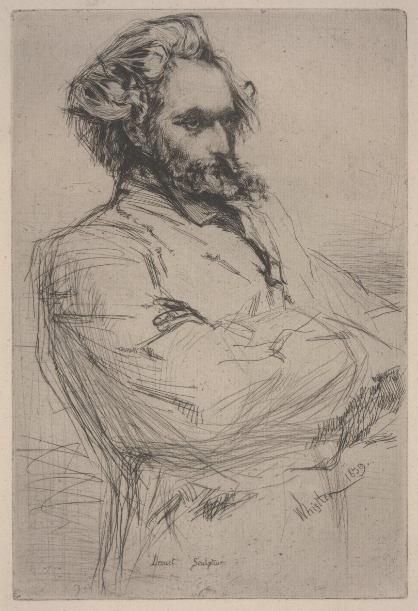Portret Droueta autorstwa James Abbott McNeill Whistler
