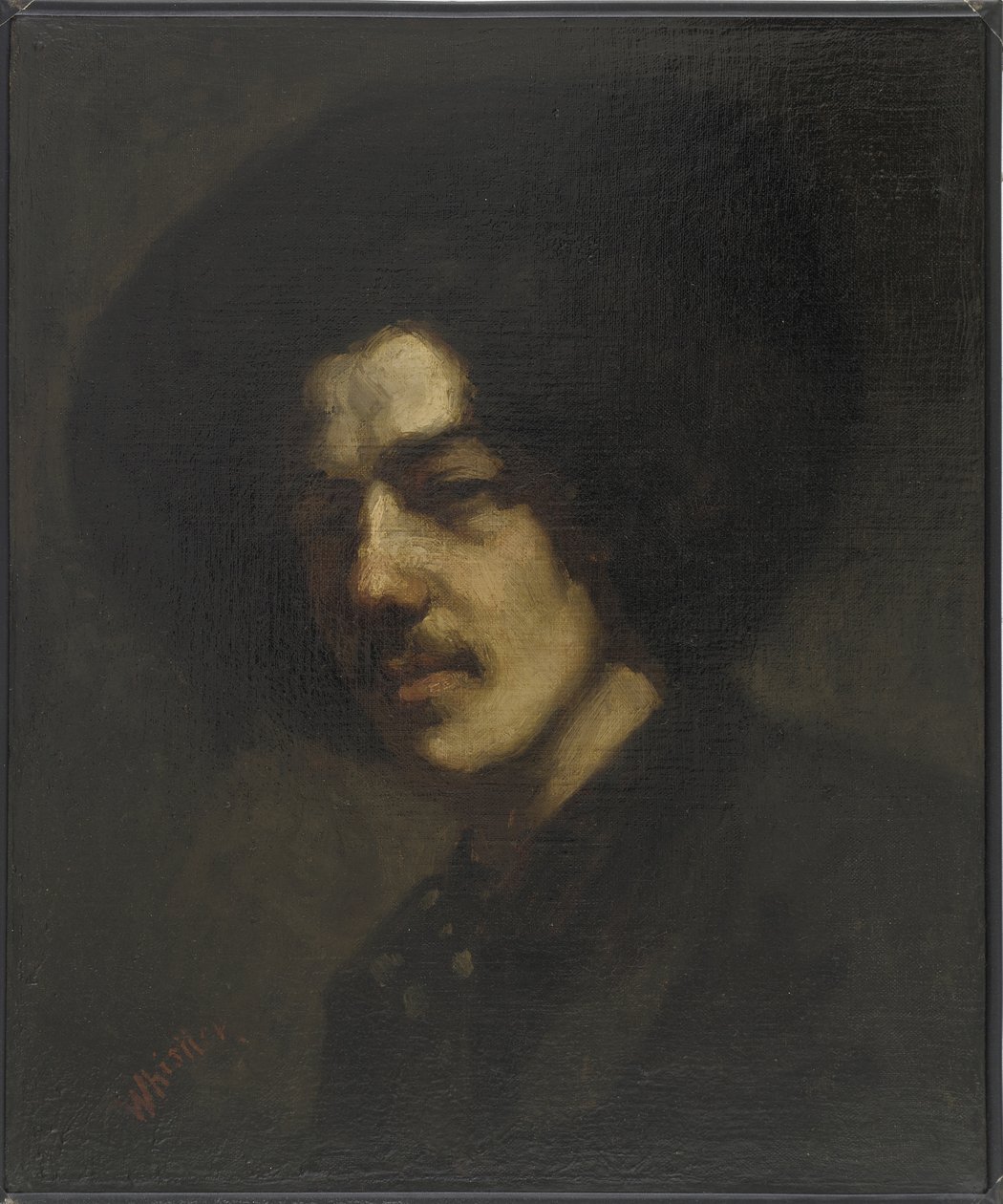 Portret Whistlera w kapeluszu, 1857-59 autorstwa James Abbott McNeill Whistler