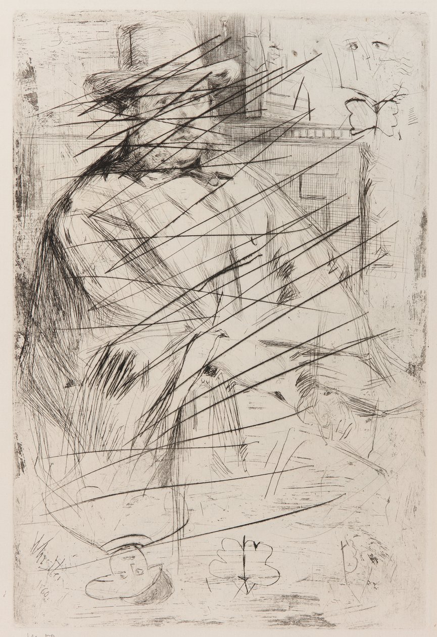 Portret mężczyzny, autorstwa James Abbott McNeill Whistler