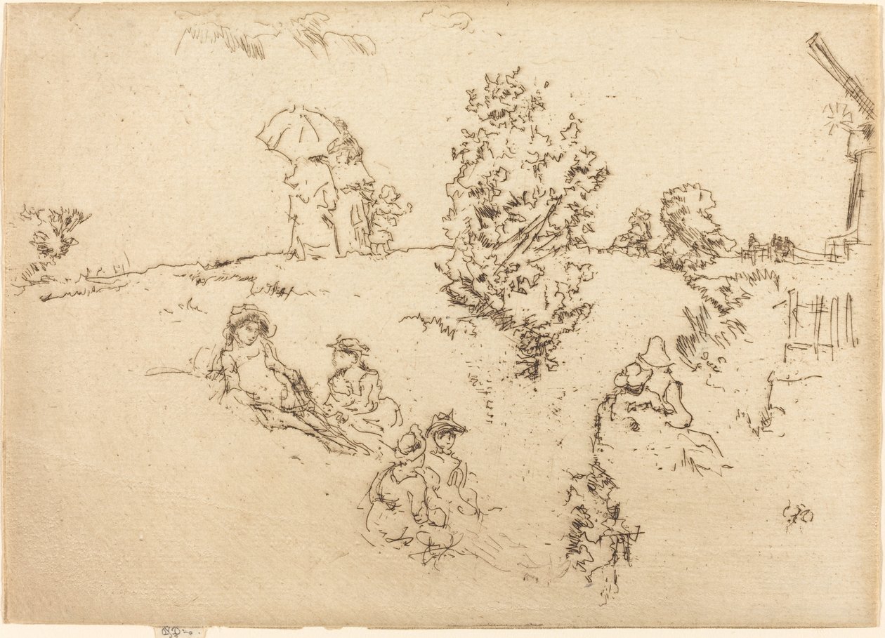 Mury obronne, Kanapka, ok. 1930 r. 1887. autorstwa James Abbott McNeill Whistler