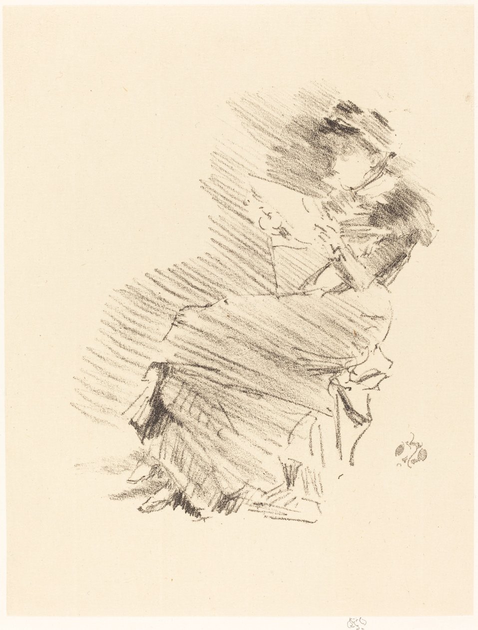 Czytanie, 18791887. autorstwa James Abbott McNeill Whistler