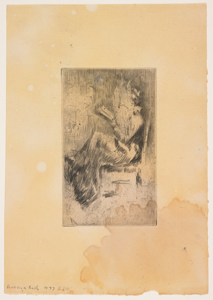 Ein Buch lesen autorstwa James Abbott McNeill Whistler