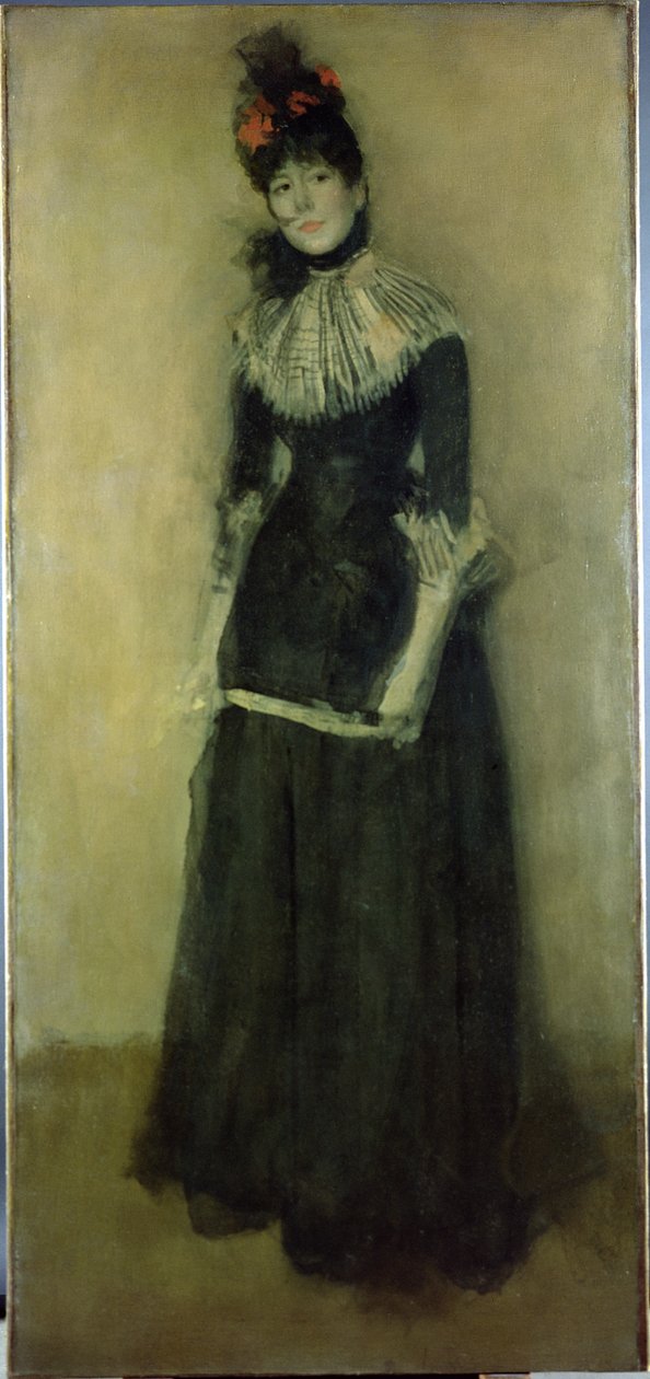 Różowy i srebrny: La Jolie Mutine, ok. 1890 autorstwa James Abbott McNeill Whistler
