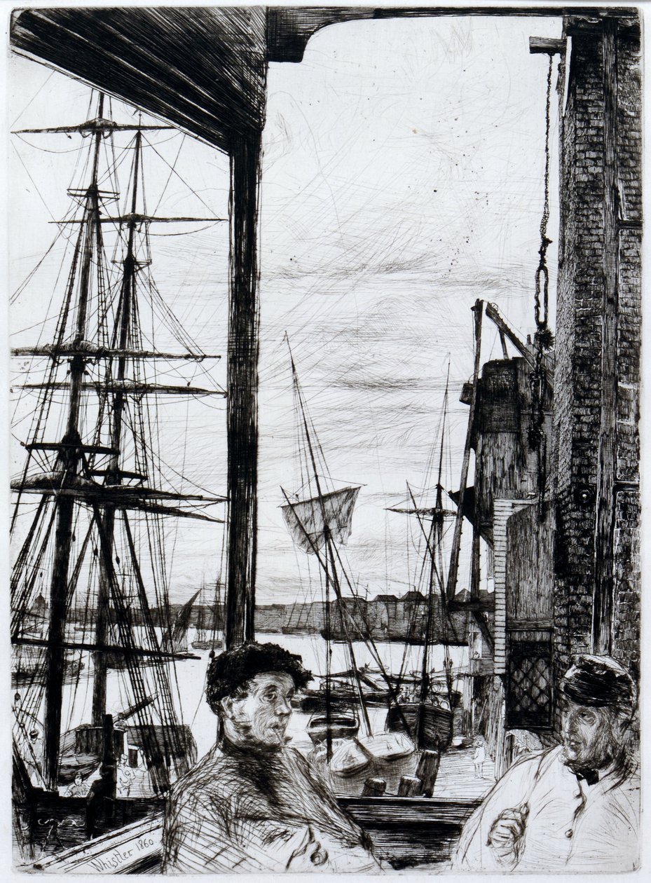Rotherhithe (lub Wapping) autorstwa James Abbott McNeill Whistler