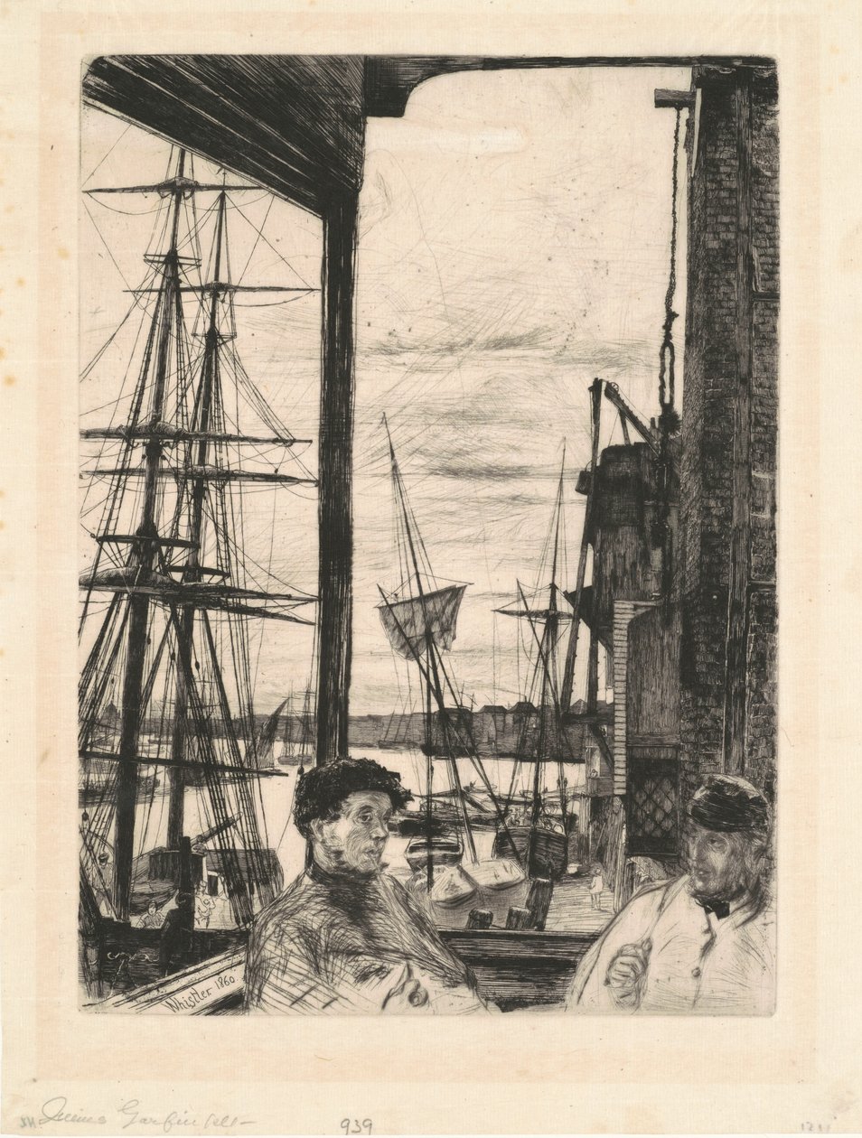 Rotherhithe, 1860. autorstwa James Abbott McNeill Whistler