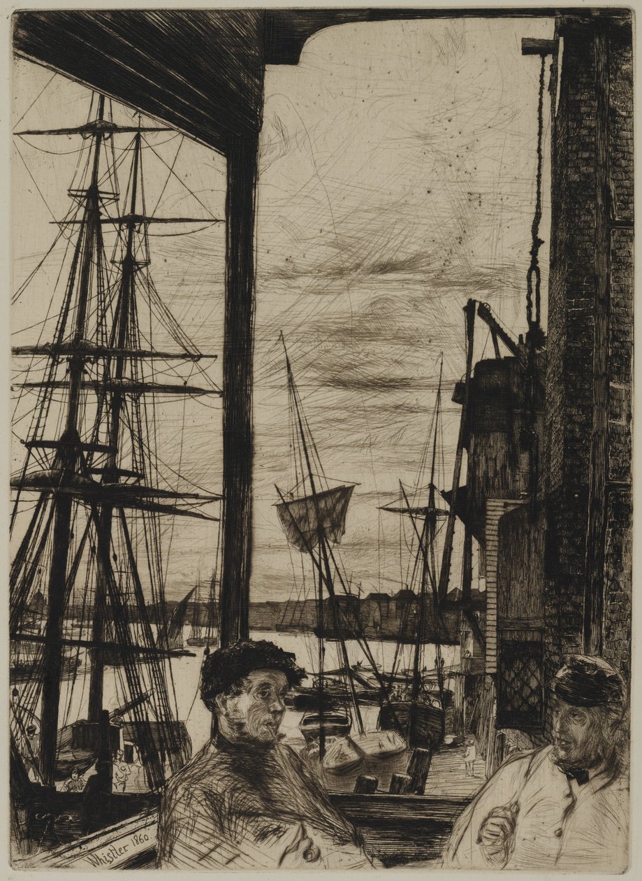 Rotherhithe, 1860 autorstwa James Abbott McNeill Whistler