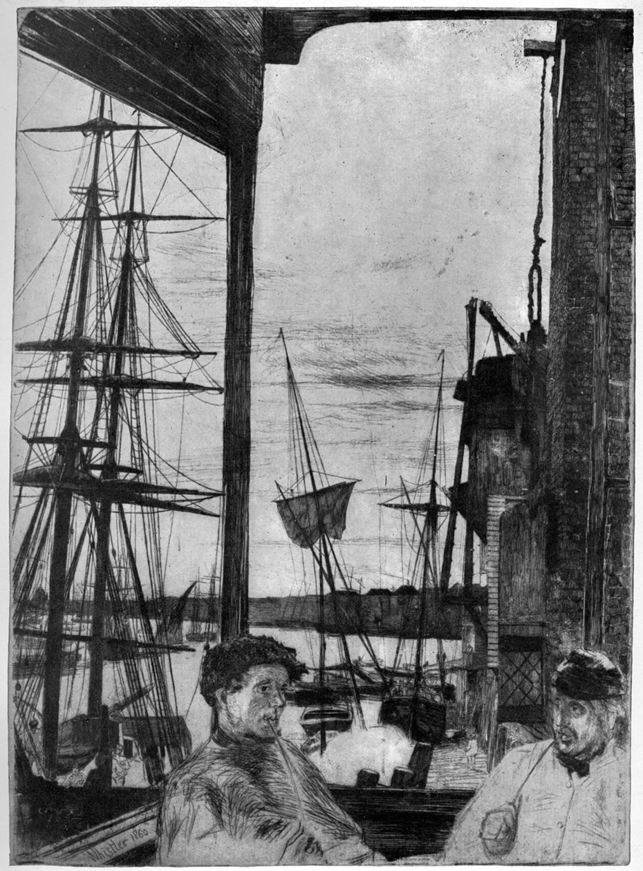 Rotherhithe, 1860 1904. autorstwa James Abbott McNeill Whistler
