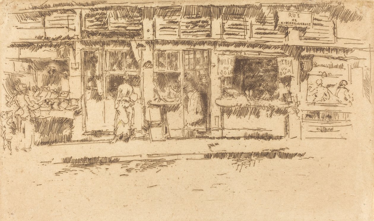 Rue de la Rochefoucault, 1893. autorstwa James Abbott McNeill Whistler