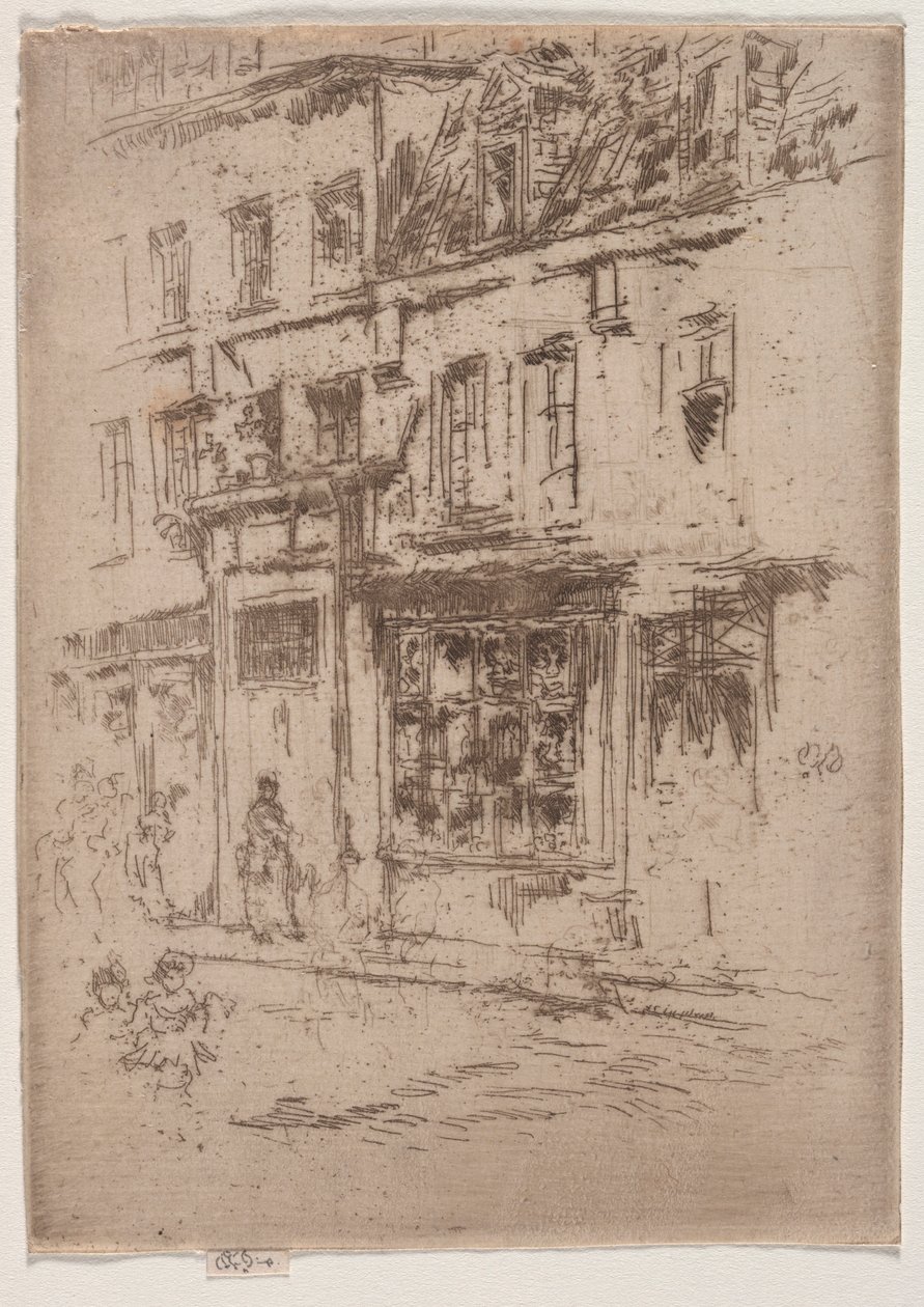 Rue du Buerre, Bruksela. autorstwa James Abbott McNeill Whistler