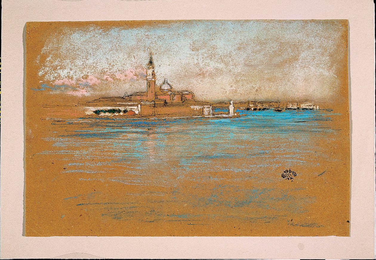 San Giorgio Maggiore, Wenecja, 1880 autorstwa James Abbott McNeill Whistler