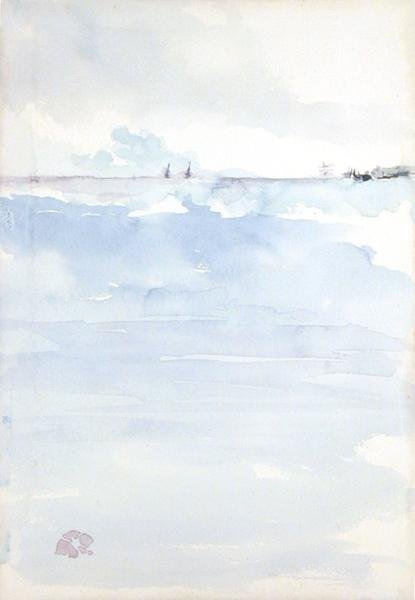 Pejzaż morski (akwarela na papierze) autorstwa James Abbott McNeill Whistler