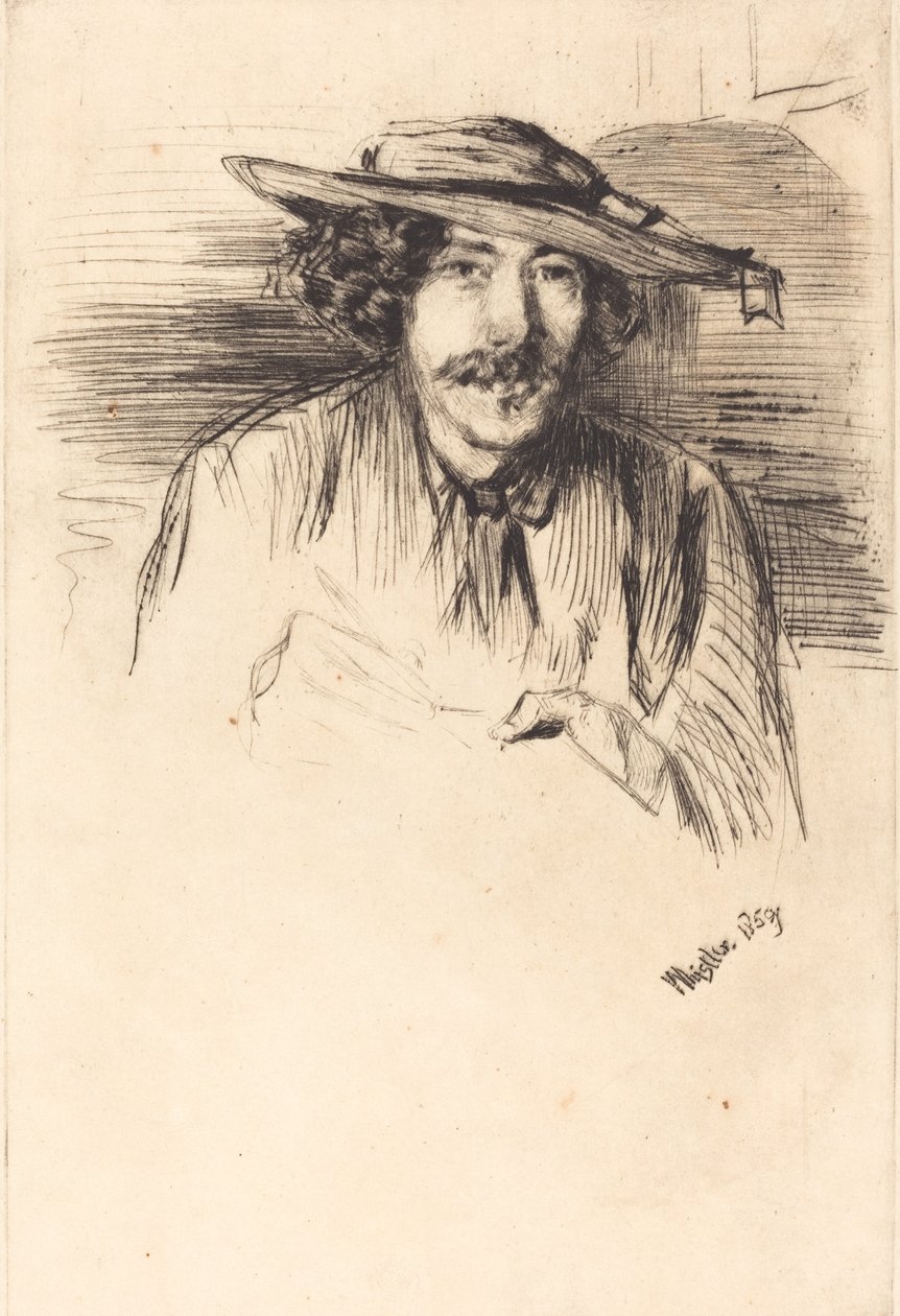 Autoportret, 1859. autorstwa James Abbott McNeill Whistler