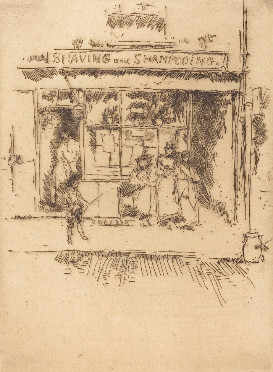 Golenie i Szampon, c. 18861888. autorstwa James Abbott McNeill Whistler