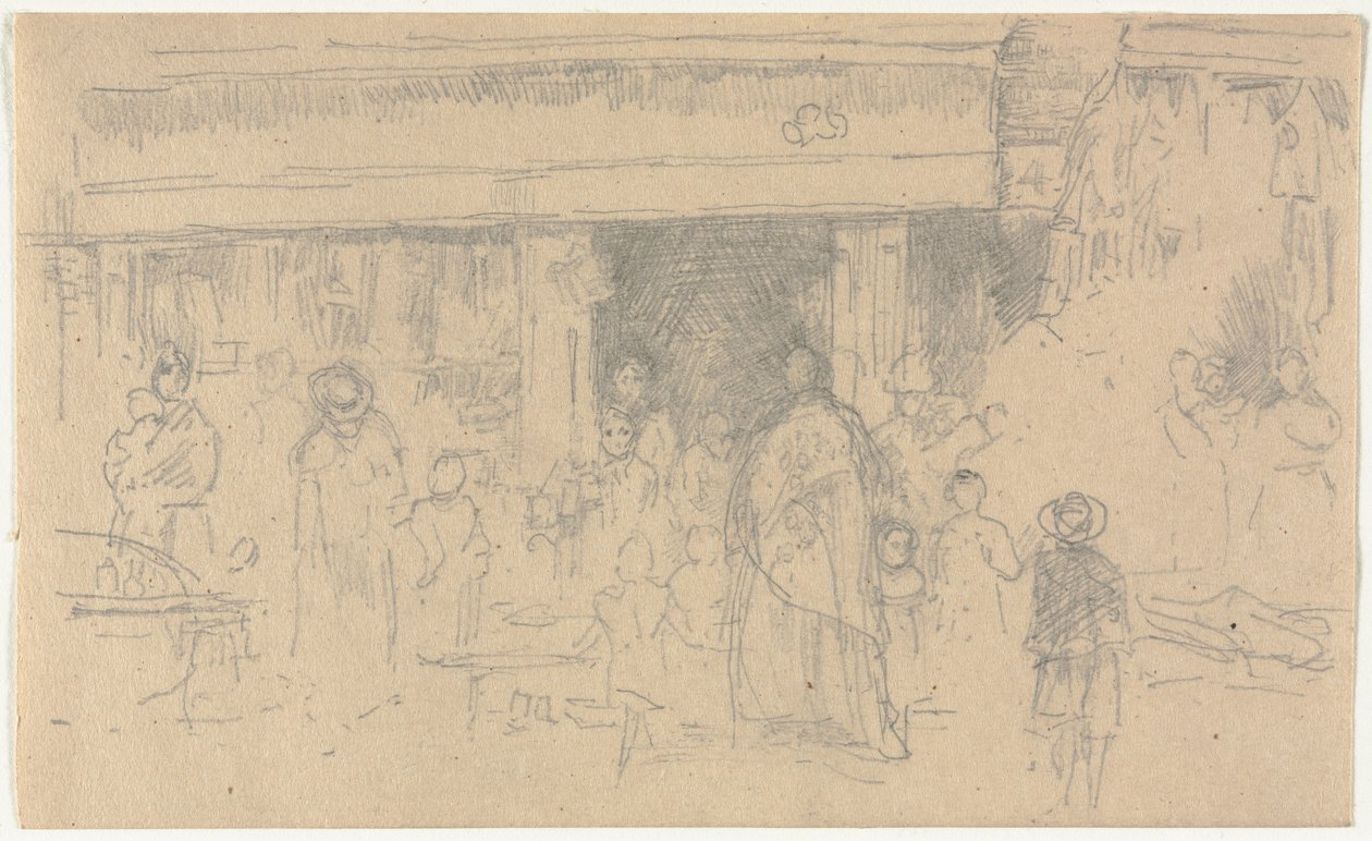 Sklepy w Chester. autorstwa James Abbott McNeill Whistler