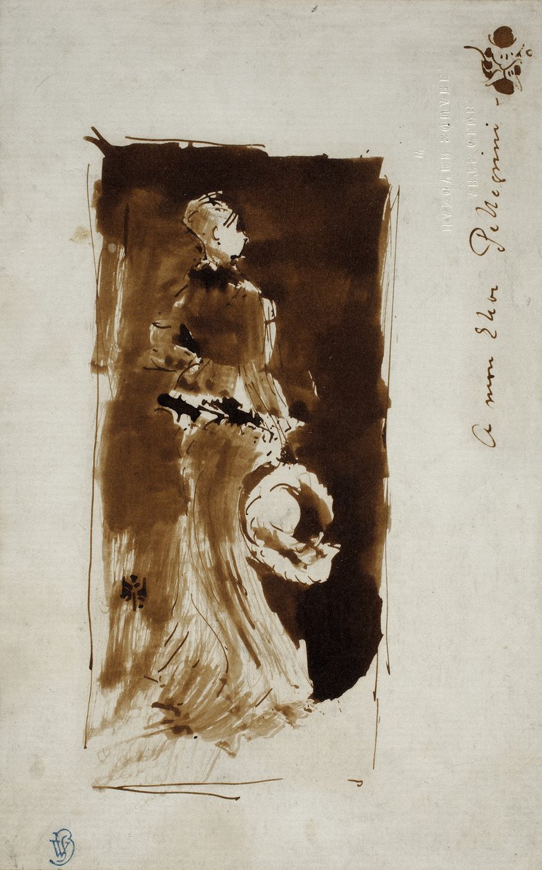 Szkic po portrecie Rosy Corder, ok.1879 autorstwa James Abbott McNeill Whistler