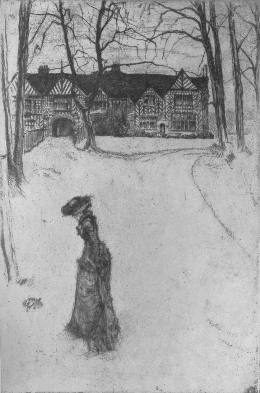 Speke Hall, 1870, 1904 autorstwa James Abbott McNeill Whistler