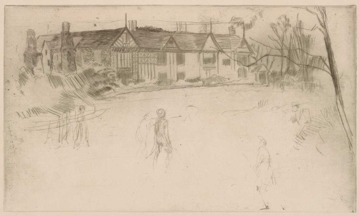 Speke Hall, 1875. autorstwa James Abbott McNeill Whistler