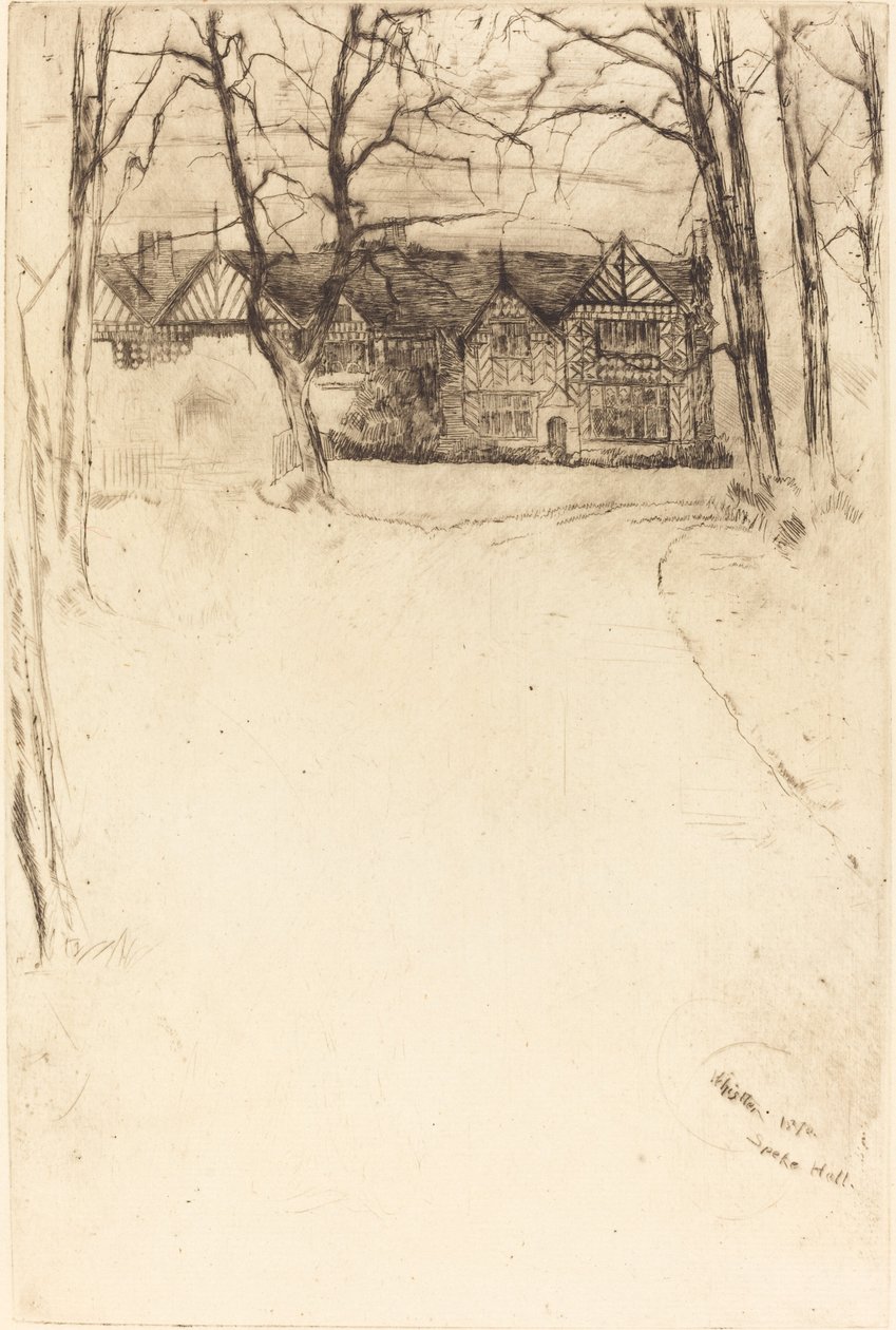 Speke Hall, nr 1, 1870. autorstwa James Abbott McNeill Whistler