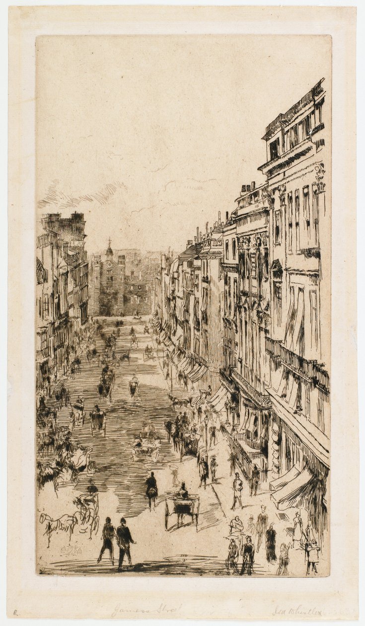 Ulica St. James’s autorstwa James Abbott McNeill Whistler