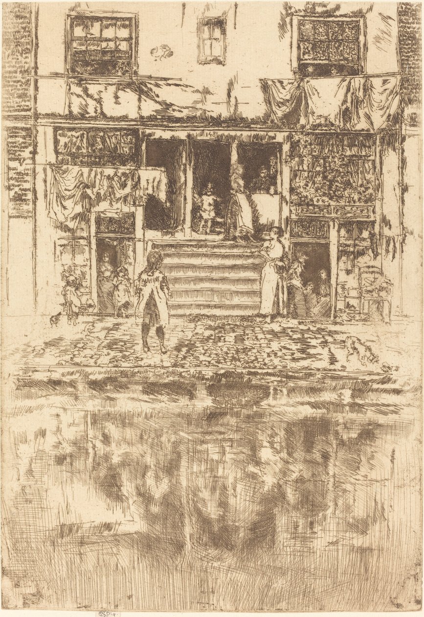 Schody, Amsterdam, 1889. autorstwa James Abbott McNeill Whistler